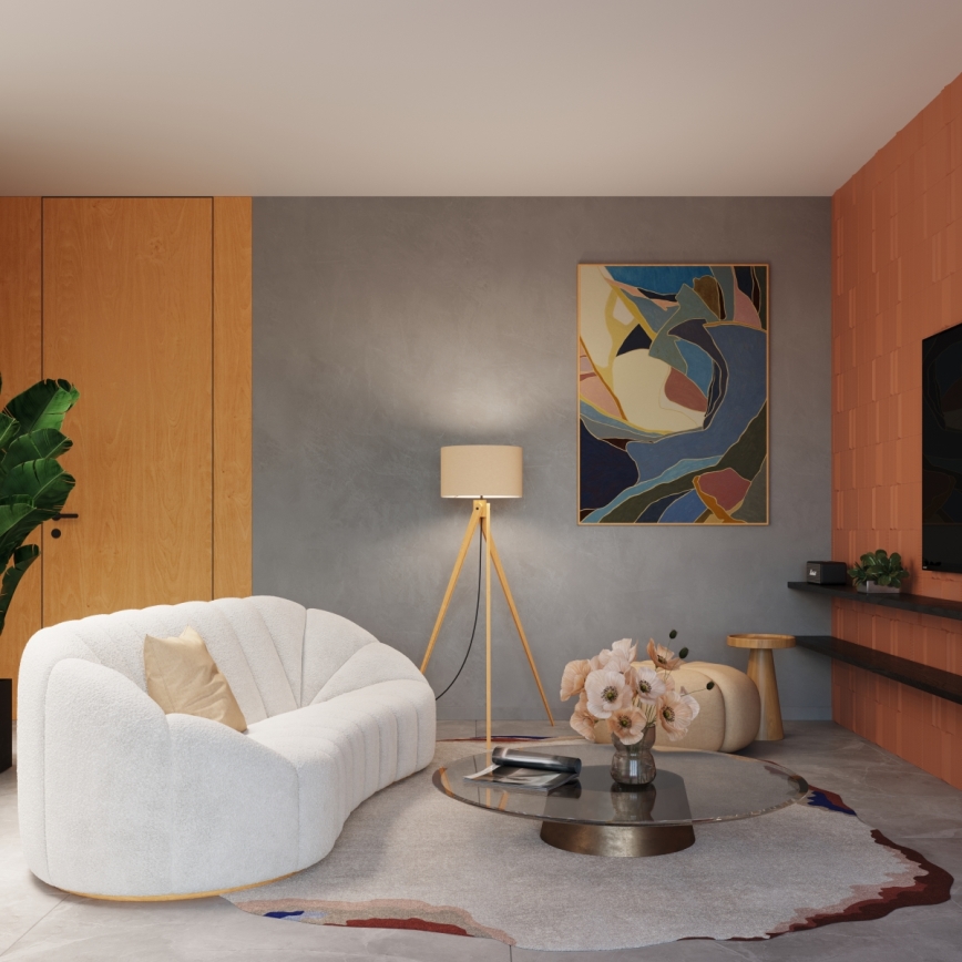 Podna lampa NATT 1xE27/15W/230V taupe