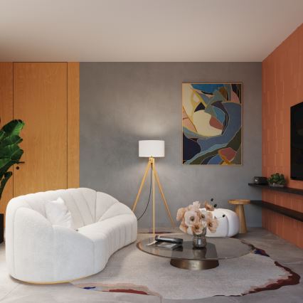 Podna lampa NATT 1xE27/15W/230V bijela