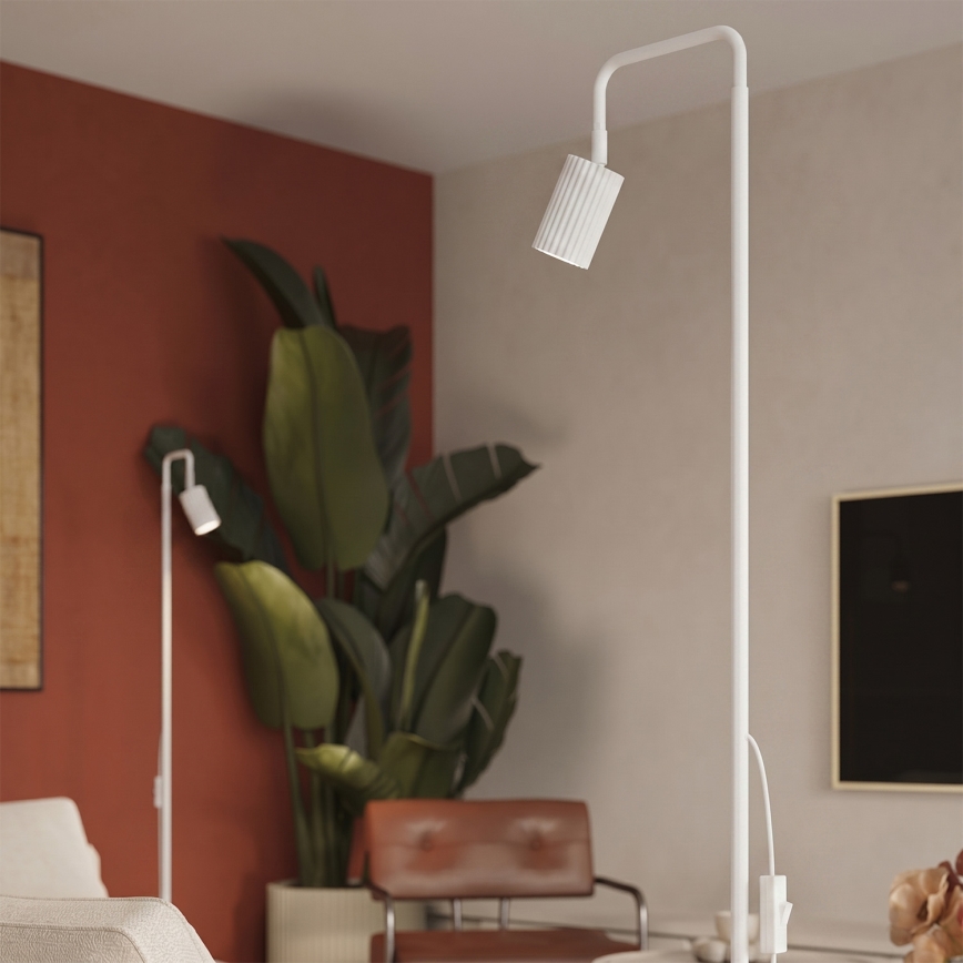 Podna lampa KARBON 1xGU10/10W/230V bijela