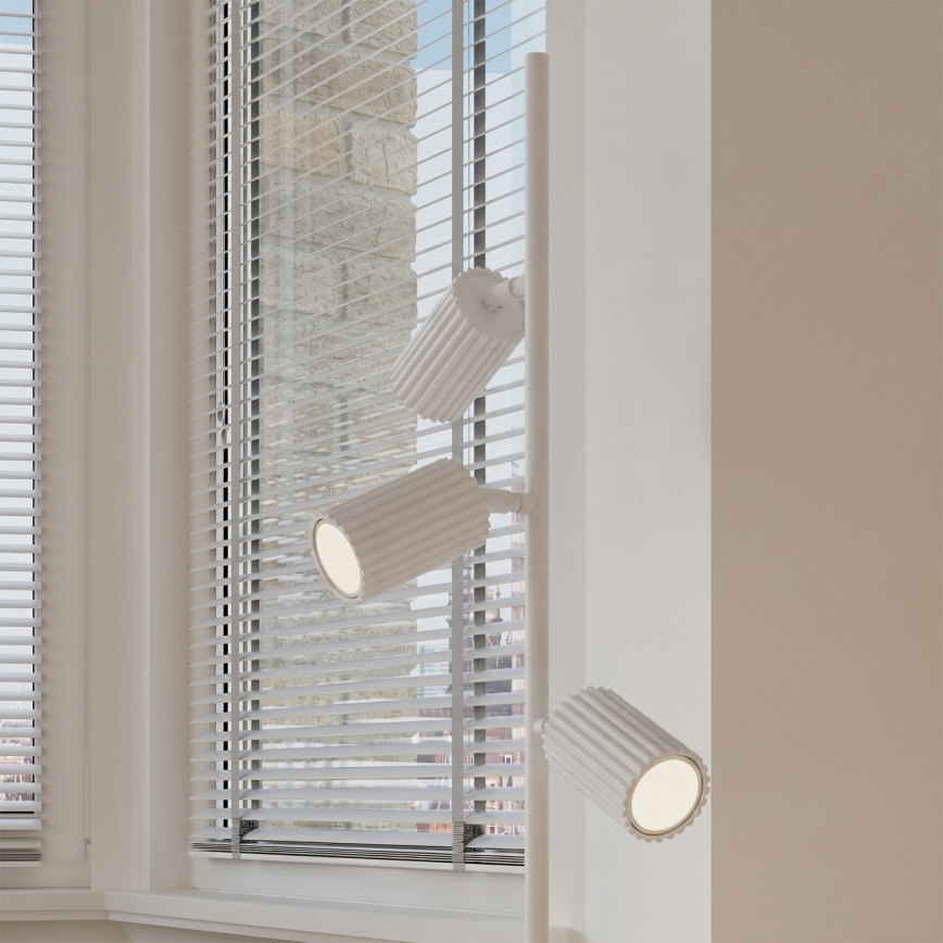 Podna lampa KARBON 3xGU10/10W/230V bijela
