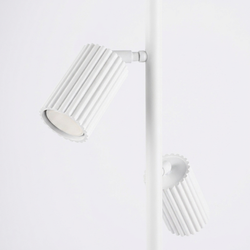 Podna lampa KARBON 3xGU10/10W/230V bijela