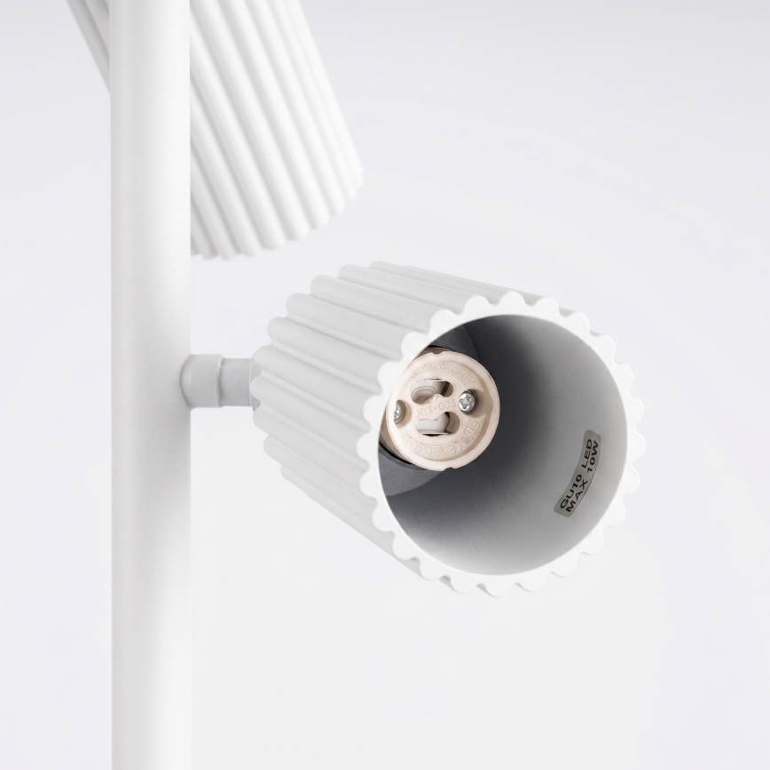 Podna lampa KARBON 3xGU10/10W/230V bijela