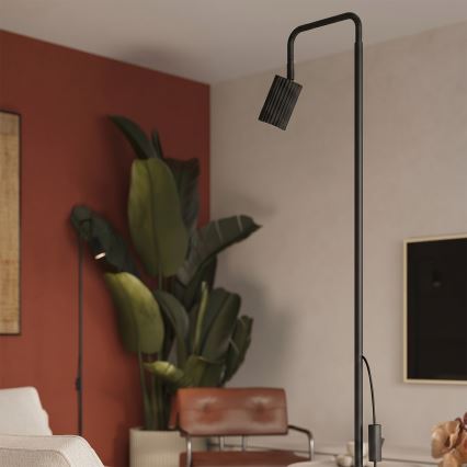 Podna lampa KARBON 1xGU10/10W/230V crna