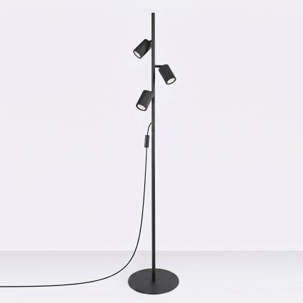 Podna lampa KARBON 3xGU10/10W/230V crna