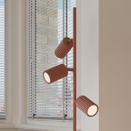 Podna lampa KARBON 3xGU10/10W/230V narančasta