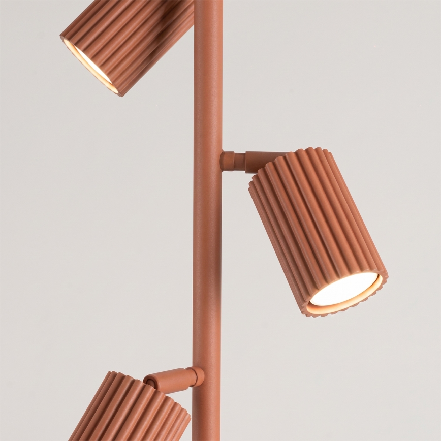 Podna lampa KARBON 3xGU10/10W/230V narančasta
