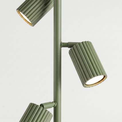 Podna lampa KARBON 3xGU10/10W/230V zelena