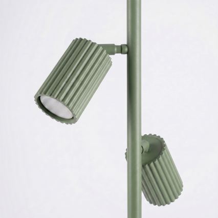 Podna lampa KARBON 3xGU10/10W/230V zelena