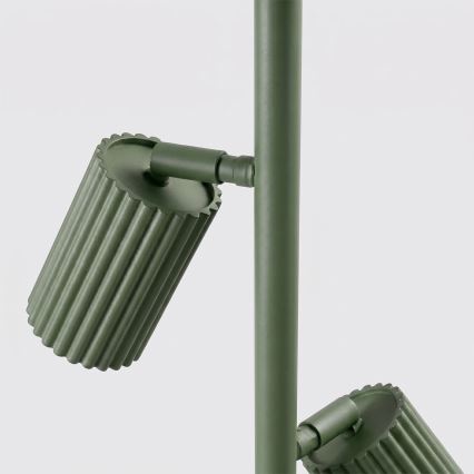 Podna lampa KARBON 3xGU10/10W/230V zelena