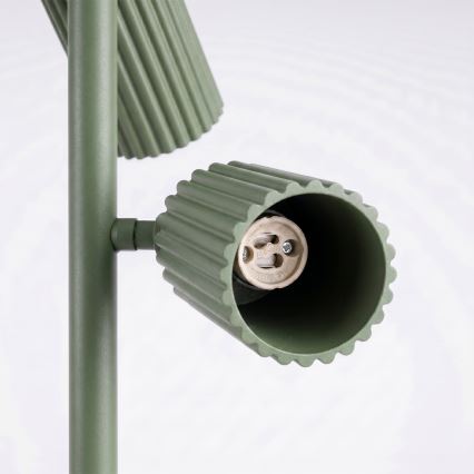 Podna lampa KARBON 3xGU10/10W/230V zelena