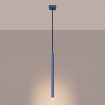 Luster na sajli PASTELO 1xG9/8W/230V plavi