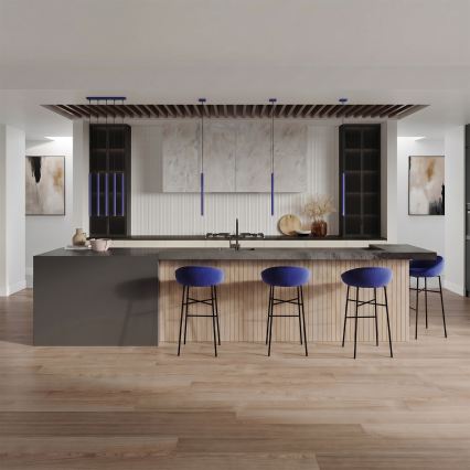 Luster na sajli PASTELO 1xG9/8W/230V plavi
