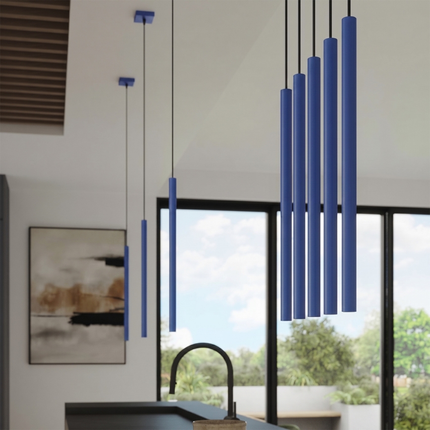 Luster na sajli PASTELO 1xG9/8W/230V plavi