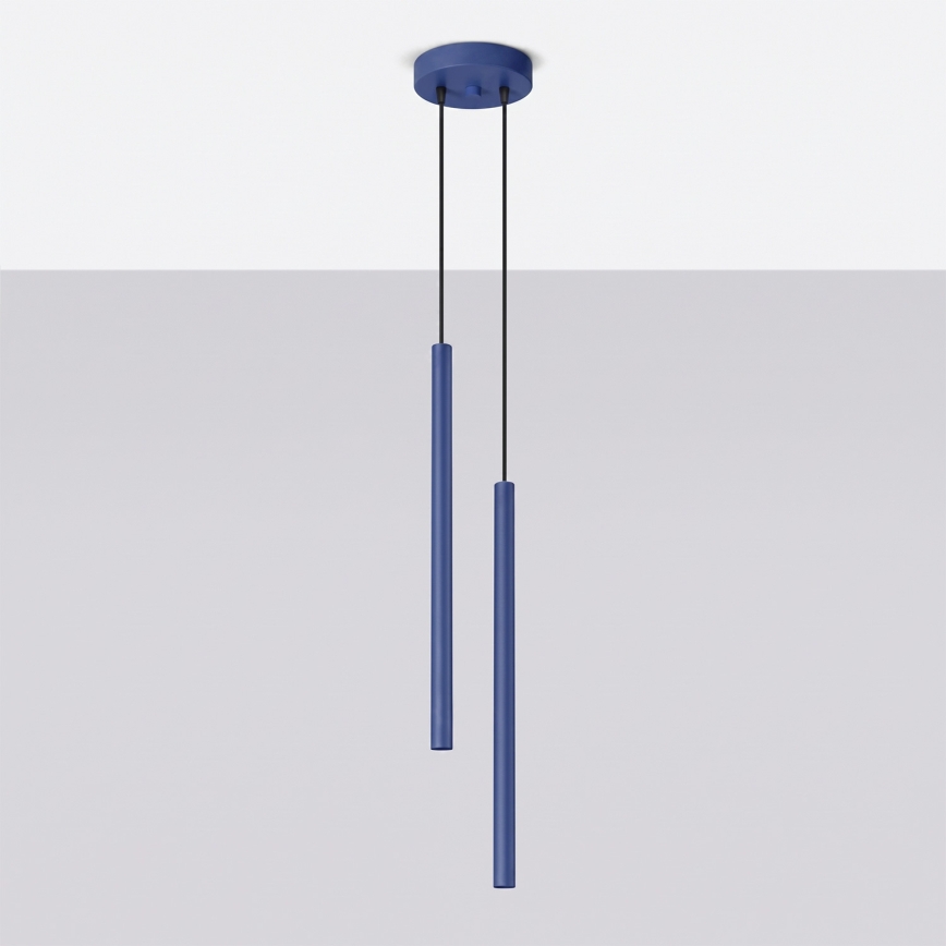 Luster na sajli PASTELO 2xG9/8W/230V plava