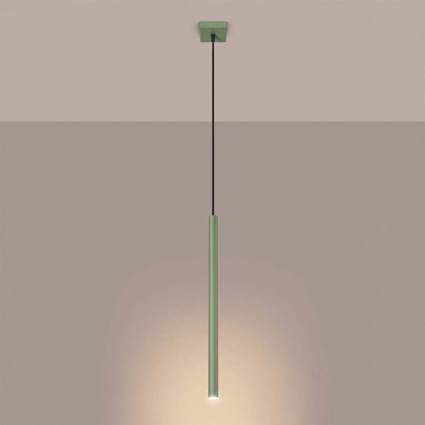 Luster na sajli PASTELO 1xG9/8W/230V, zelene boje