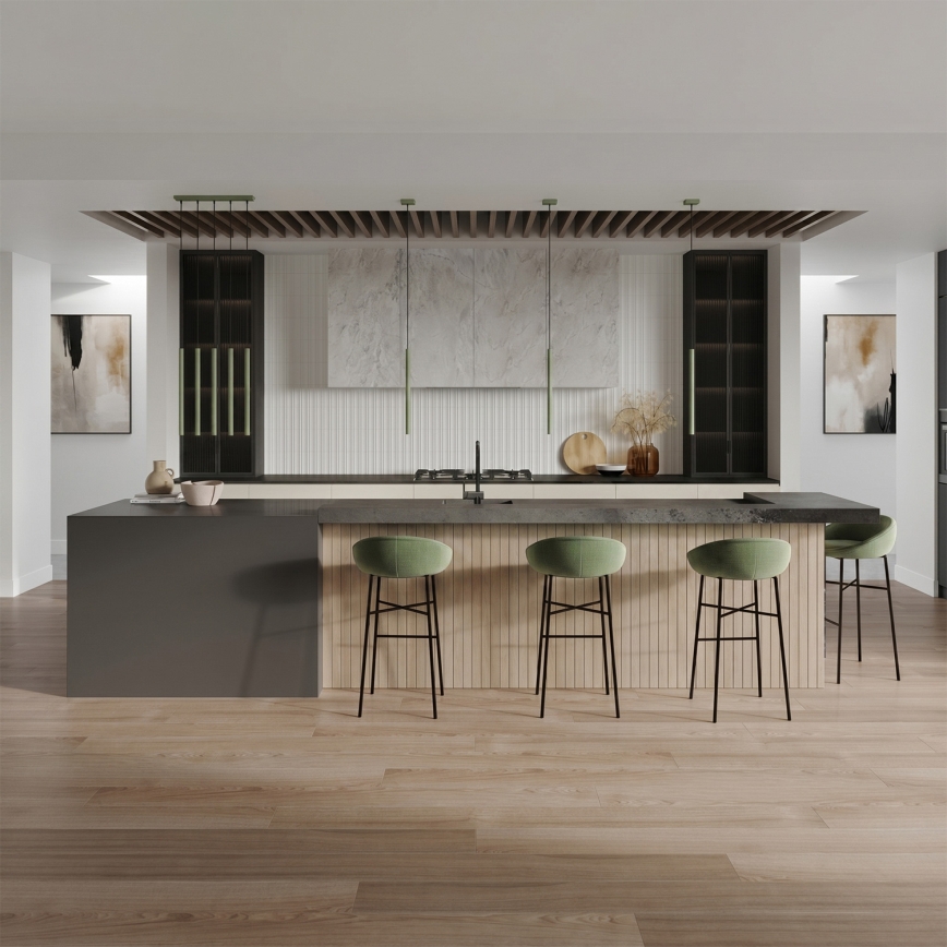 Luster na sajli PASTELO 1xG9/8W/230V, zelene boje