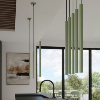 Luster na sajli PASTELO 1xG9/8W/230V, zelene boje