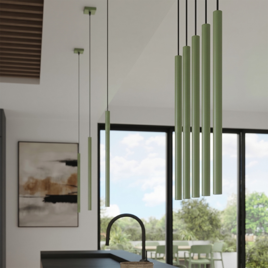 Luster na sajli PASTELO 1xG9/8W/230V, zelene boje