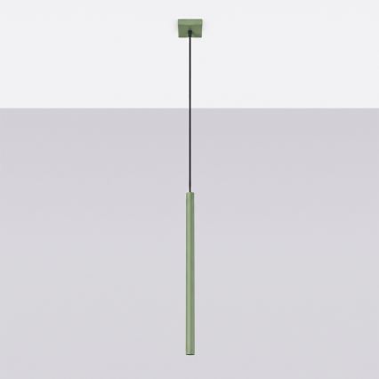 Luster na sajli PASTELO 1xG9/8W/230V, zelene boje