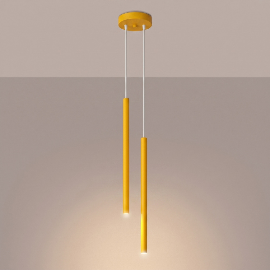 Luster na kabelu PASTELO 2xG9/8W/230V žuta