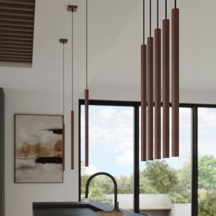 Viseći luster na kabelu PASTELO 1xG9/8W/230V smeđi