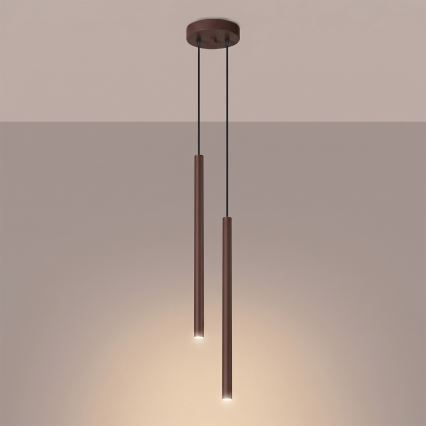Luster na sajli PASTELO 2xG9/8W/230V smeđa