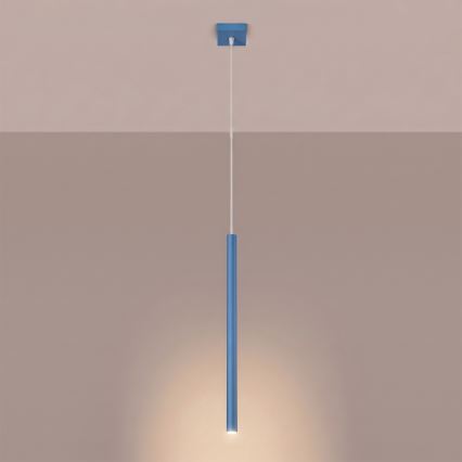 Luster na sajli PASTELO 1xG9/8W/230V plavi