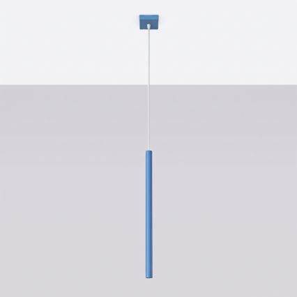 Luster na sajli PASTELO 1xG9/8W/230V plavi