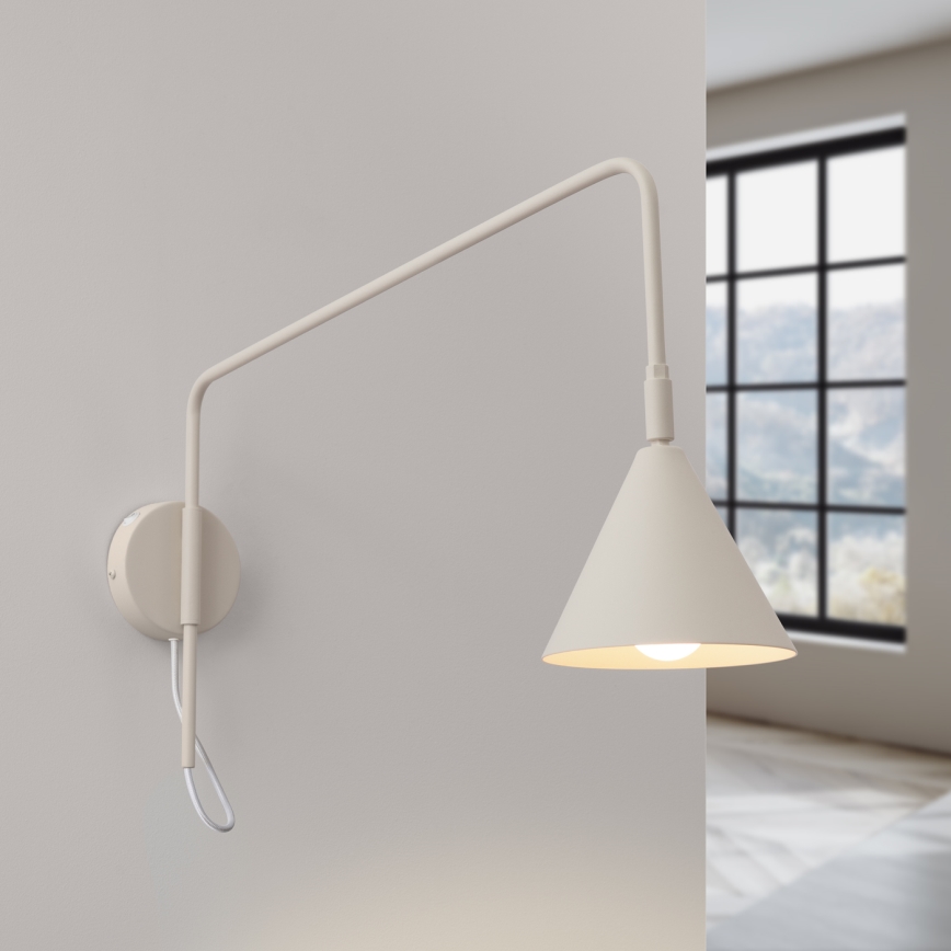 Zidna lampa NOX 1xE14/10W/230V krem boje