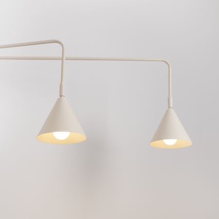 Zidna lampa NOX 2xE14/10W/230V krem boje