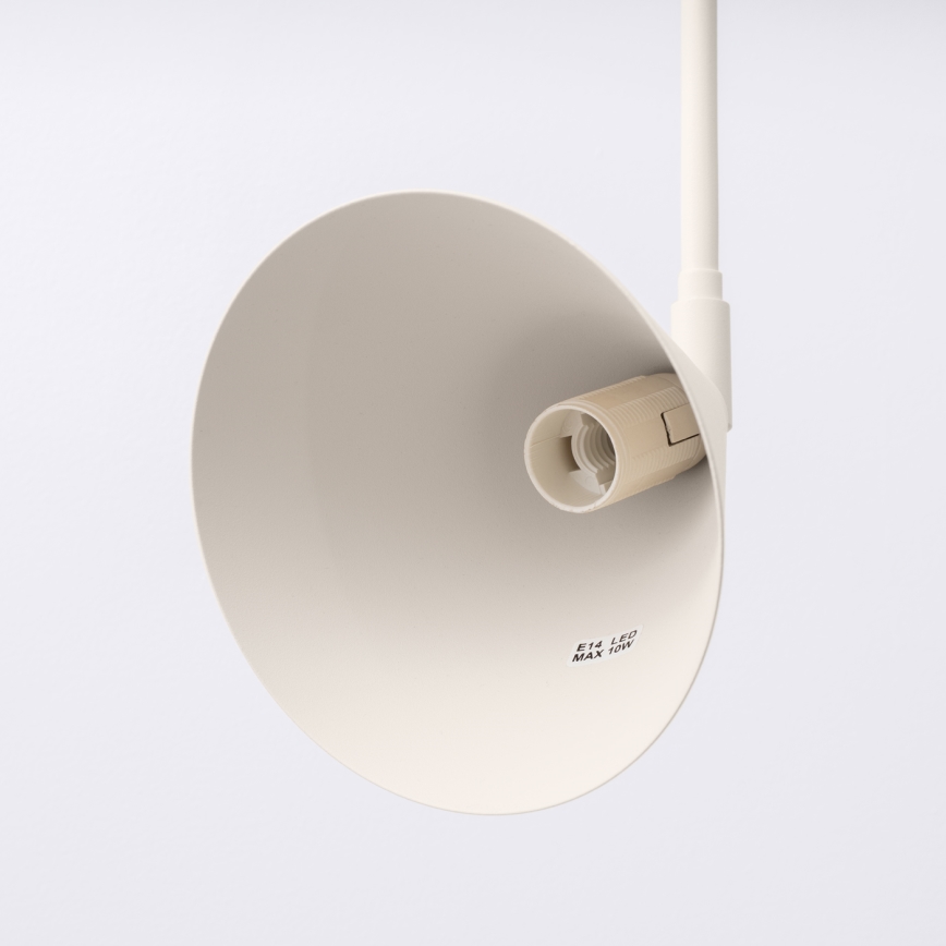 Zidna lampa NOX 2xE14/10W/230V krem boje
