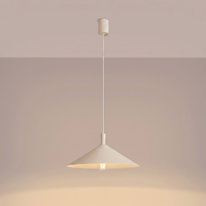 Luster na sajli NOX 1xE27/15W/230V krem