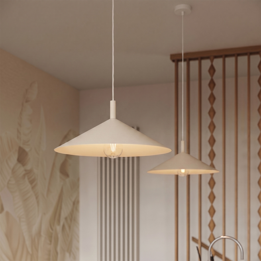 Luster na sajli NOX 1xE27/15W/230V krem