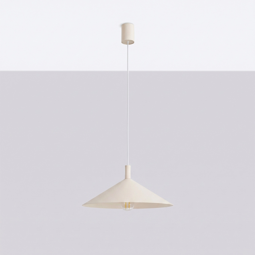 Luster na sajli NOX 1xE27/15W/230V krem