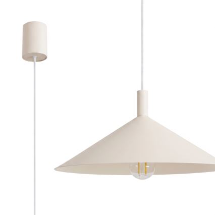 Luster na sajli NOX 1xE27/15W/230V krem