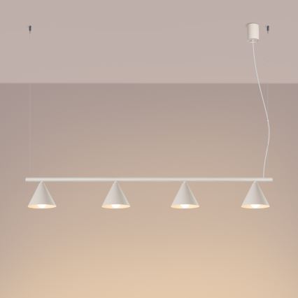 Luster na sajli NOX 4xE14/10W/230V krem boje