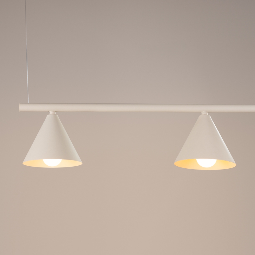 Luster na sajli NOX 4xE14/10W/230V krem boje