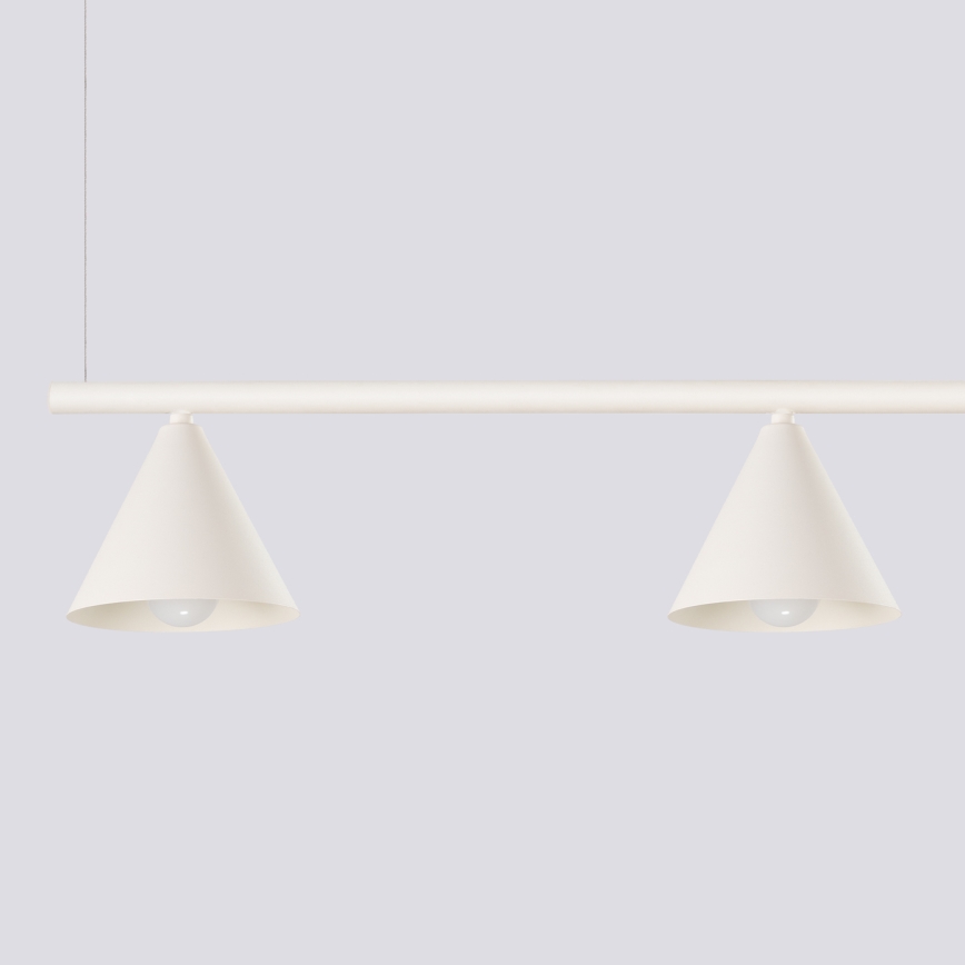 Luster na sajli NOX 4xE14/10W/230V krem boje