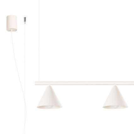 Luster na sajli NOX 4xE14/10W/230V krem boje