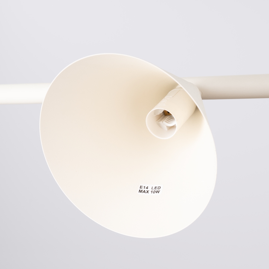 Luster na sajli NOX 4xE14/10W/230V krem boje