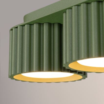 Stropno rasvjetno tijelo AURA 3xGX53/10W/230V zeleno