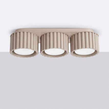 Bodno svjetlo AURA 3xGX53/10W/230V taupe