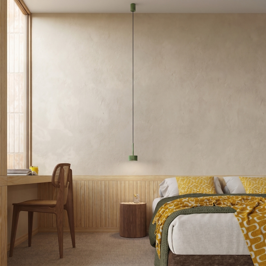 Viseći luster AURA na sajli 1xGX53/10W/230V, zelene boje