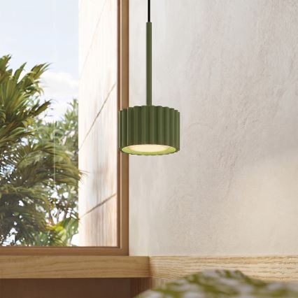 Viseći luster AURA na sajli 1xGX53/10W/230V, zelene boje