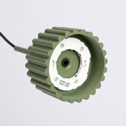 Viseći luster AURA na sajli 1xGX53/10W/230V, zelene boje