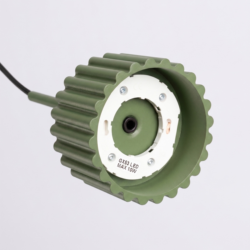 Viseći luster AURA na sajli 1xGX53/10W/230V, zelene boje