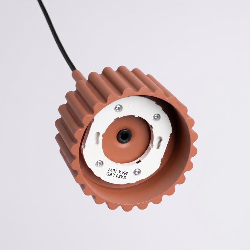 Luster na kabelu AURA 1xGX53/10W/230V crvena