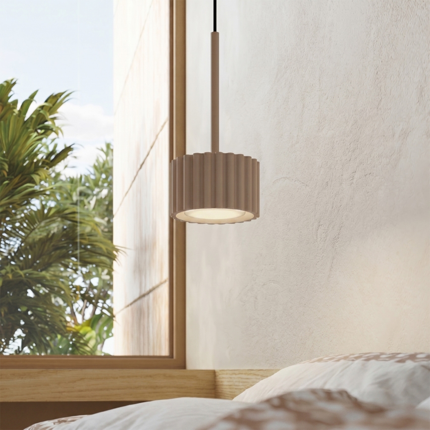 Luster na sajli AURA 1xGX53/10W/230V smeđe-siva