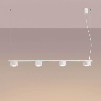 Luster na sajli AURA 4xGX53/10W/230V bijela