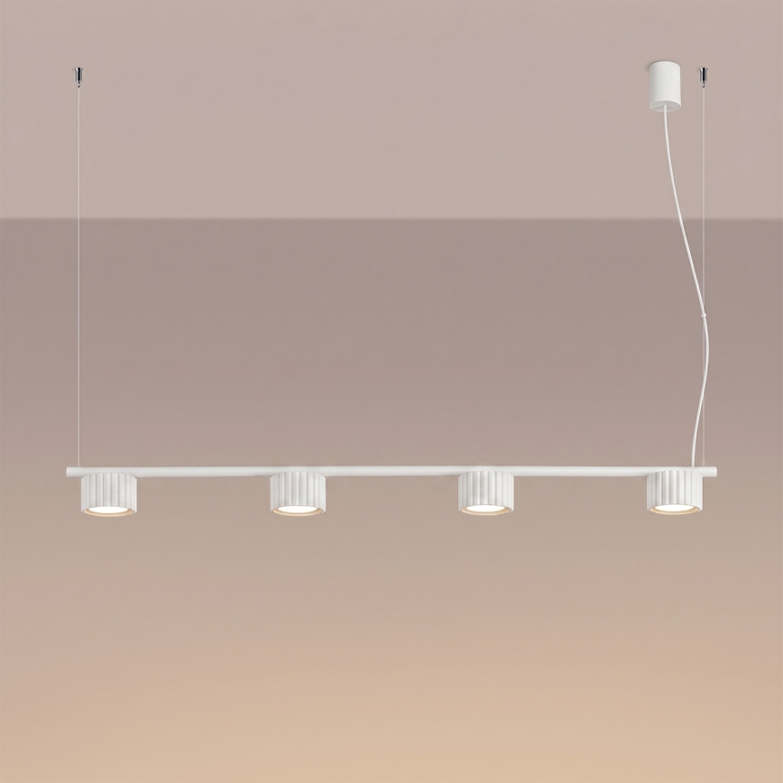 Luster na sajli AURA 4xGX53/10W/230V bijela